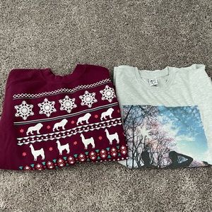 Dan and Phil Christmas sweater and crewneck